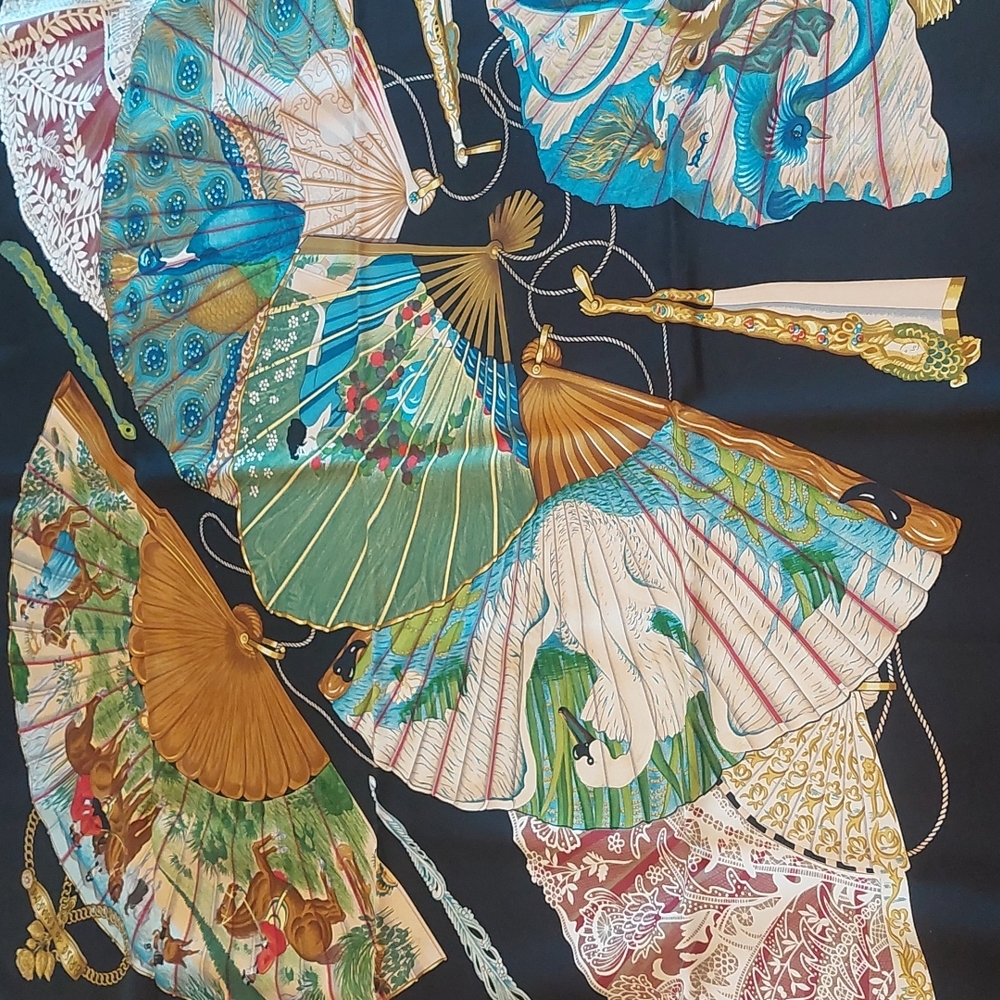 Beautiful black Hermes scarf